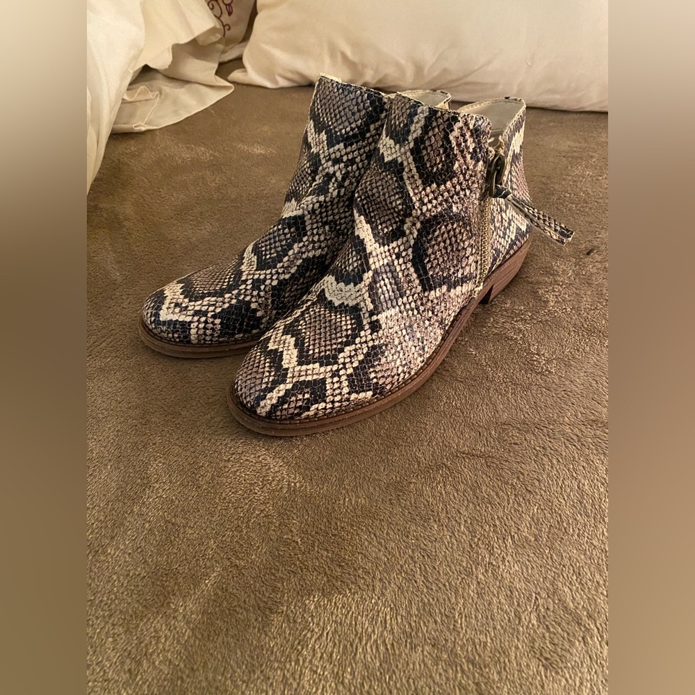 Gianni Bini Snakeskin Ankle Boots